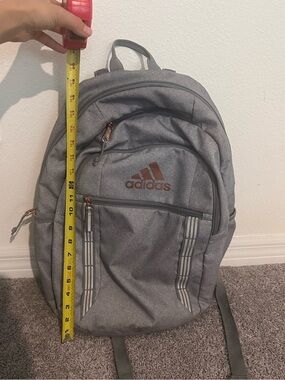 Adidas Load Spring Rose Gold/ Grey 
Size large- back pack / book bag